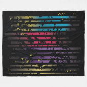 Grunge Design Fleece Blanket Deken (Voorkant (Horizontaal))