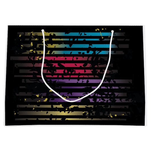 Grunge Design Gift Bag Large Cadeauzakje (Voorkant)