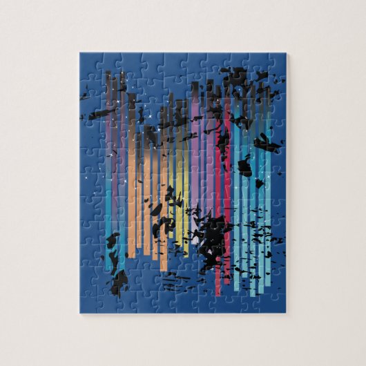 Grunge Design Puzzle Legpuzzel (Verticaal)