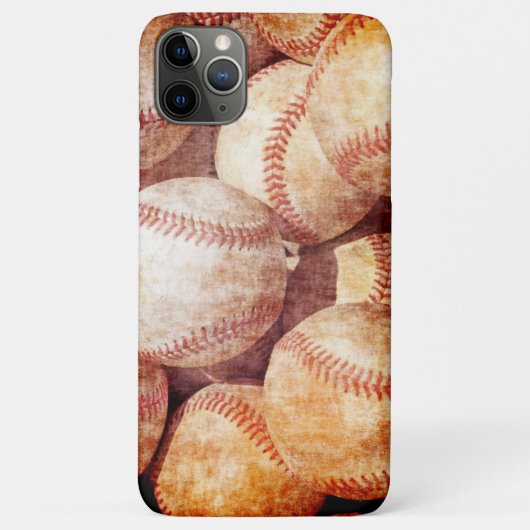 Grunge Dirty  Worn Baseball Sport Balls Case-Mate iPhone Case (Achterkant)