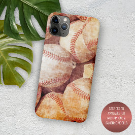 Grunge Dirty Worn Baseball Sport Balls iPhone 11 Pro Max Hoesje