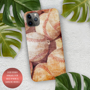 Grunge Dirty  Worn Baseball Sport Balls iPhone 11Pro Max Hoesje