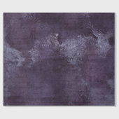 Grunge Distress Paars Plum Violet Abstract Cadeaupapier (Vlak)