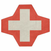 Grunge drapeau d'État souverain de la Suisse (Plat)