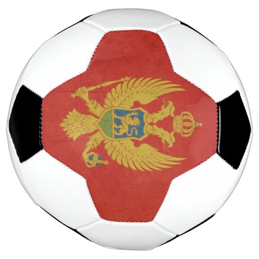 Grunge drapeau d'État souverain du Monténégro (Tourné)