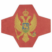 Grunge drapeau d'État souverain du Monténégro (Plat)