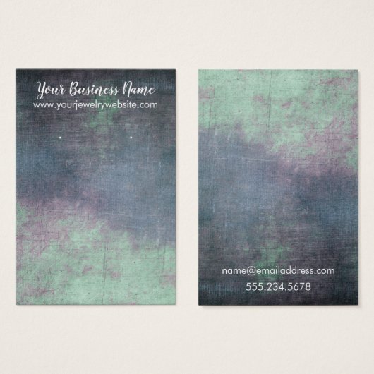  Grunge Earring Holder Display Cards Visitekaartje (Voorkant /achterkant)