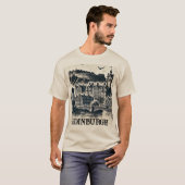 Grunge Edinburgh Schotland T-shirt (Voorkant volledig)