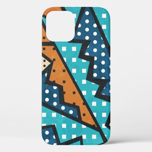 Grunge effect doekpatroon Case-Mate iPhone case (Achterkant)