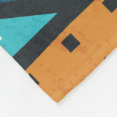 Grunge effect  doekpatroon fleece deken (Hoek)