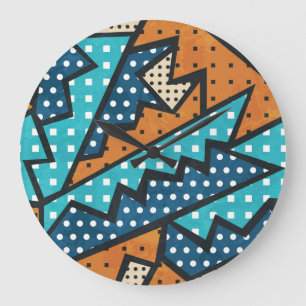 Grunge effect  doekpatroon grote klok