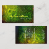 Grunge élégante de carte de visite de spa de salon (Devant / Derrière)