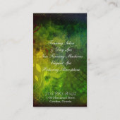 Grunge élégante de carte de visite de spa de salon (Dos)