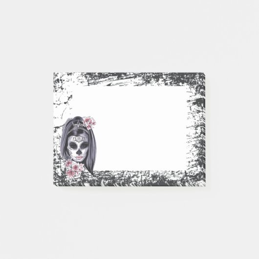 Grunge en schedel post-it® notes (Voorkant)