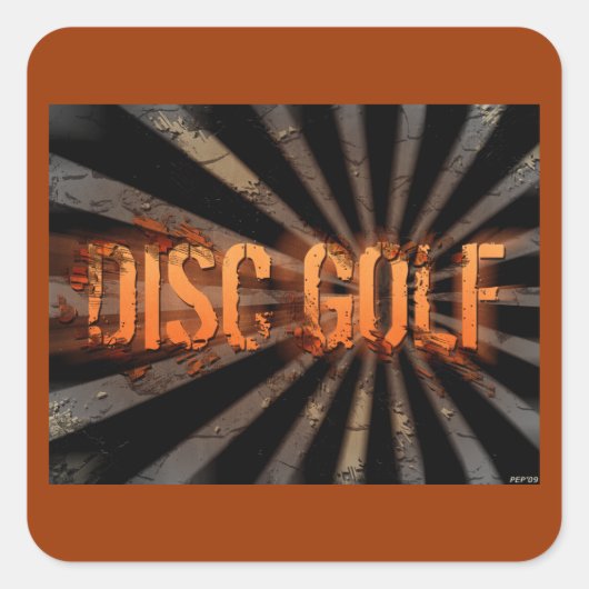 Grunge-explosie Vierkante Sticker (Voorkant)
