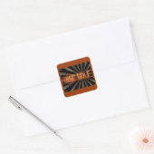 Grunge-explosie Vierkante Sticker (Envelop)
