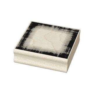 Grunge Fabric Border Rubber Art Stamp Rubberstempel