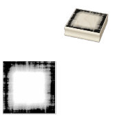 Grunge Fabric Border Rubber Art Stamp Rubberstempel (Gestempeld)