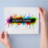 Grunge feest flyer (Hand)