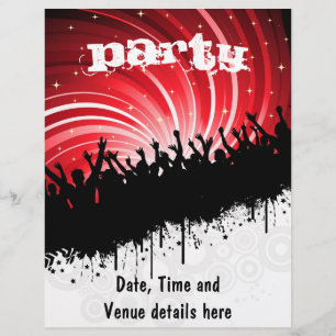Grunge feestflyer flyer