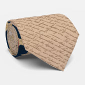 Grunge Flag en de onafhankelijkheidsverklaring Stropdas (Opgerold)