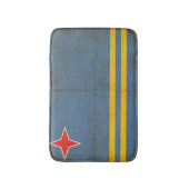 Grunge Flag van Aruba (Nederland) Badmat (Voorkant Verticaal)