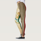 Grunge Flag van Mexico Leggings (Links)