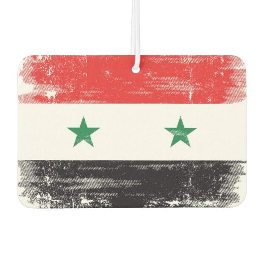 Grunge Flag van Syrië. Luchtverfrisser (Voorkant)
