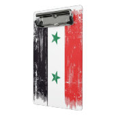 Grunge Flag van Syrië. Mini Klembord (Angled2)