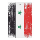 Grunge Flag van Syrië. Mini Klembord (Achterkant)