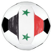 Grunge Flag van Syrië. Voetbal (Gedraaid)