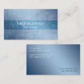 Grunge Floral Blue Trendy Visitekaartje (Voorkant / Achterkant)