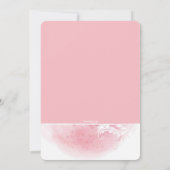 Grunge Floral Photo Faire-part de naissance (Dos)