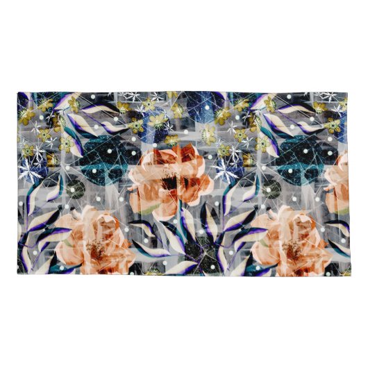 Grunge flower arrangement. kussensloop (Achterkant-Links)