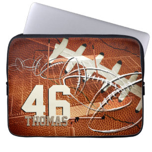 Grunge-Football Laptop Sleeve