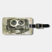 Grunge fotograaf fotografie  camera bagagelabel (Voorkant horizontaal)