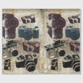 Grunge fotograaf fotografie  camera cadeaupapier (Vlak)