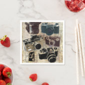 Grunge fotograaf fotografie  camera servetten (Insitu)