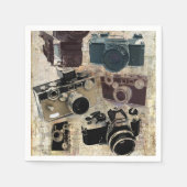 Grunge fotograaf fotografie  camera servetten (Voorkant)