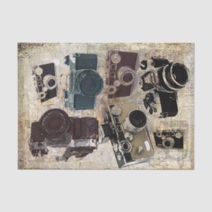 Grunge fotograaf fotografie  camera tissuepapier