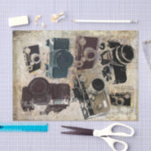 Grunge fotograaf fotografie camera tissuepapier (Craft)