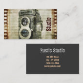 Grunge fotograaf fotografie  camera visitekaartje (Voorkant / Achterkant)