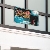 Grunge Generic Twee foto Senior Sport Banner (Buitenkant Gebouw)