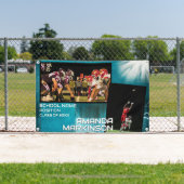 Grunge Generic Twee foto Senior Sport Banner (Insitu)