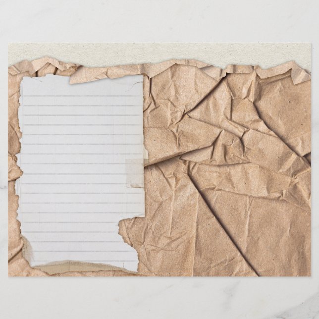  Grunge Geript Edge Scrapbook Journal Paper (Voorkant)