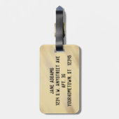  Grunge German Shepherd Dog Head Bagagelabel (Achterkant verticaal)