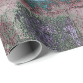 Grunge geverfde graffiti | Rust Red Blue Taupe Cadeaupapier (Rol Hoek)