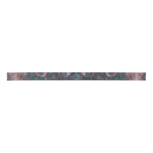 Grunge geverfde graffiti | Rust Red Blue Taupe Lint (Voorkant)