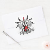 Grunge Gitaar en Skull Rock n Roll Stickers (Envelop)