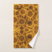 Grunge Gold Brown Steampunk Pattern Bath Towels Bad Handdoek (Handdoek)